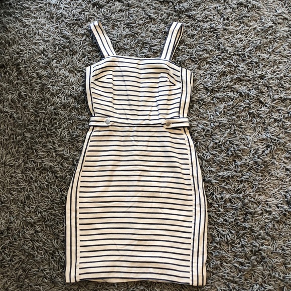 Banana Republic Dresses & Skirts - Navy and cream striped dress Banana Republic Dresses & Skirts - Navy and cream striped dress